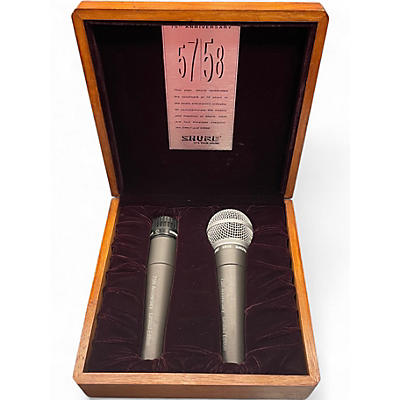 Used 2000 Shure 75th Anniversary SM57/SM58  Dynamic Microphone