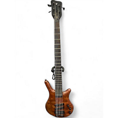 Warwick Used 2000 Warwick Thumb 5 String Neck Thru Brown Electric Bass Guitar