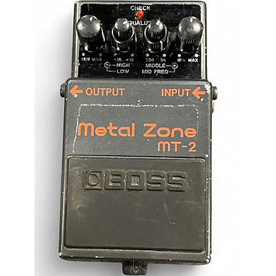 Used 2000s BOSS MT2 Metal Zone Distortion Effect Pedal
