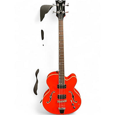 Used 2000s Dean B1 STYLIST Orange Electric Bass Guitar