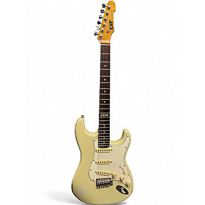 Used 2000s ESP Vintage Plus Olympic White Solid Body Electric Guitar