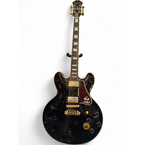 Used 2000s Epiphone BB King Lucille- Black Hollow Body Electric Guitar Black