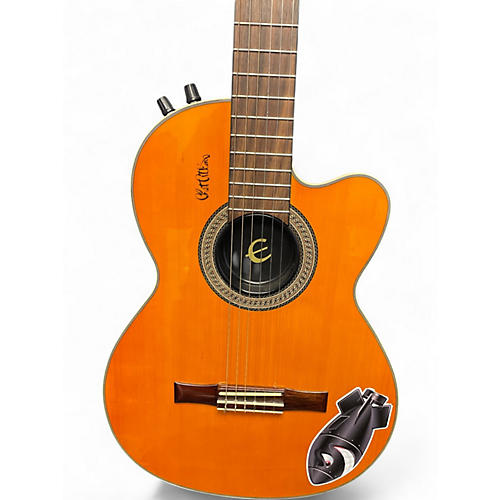 Used 2000s Epiphone  CHET ATKINS  NATURAL Classical Acoustic Electric Guitar NATURAL