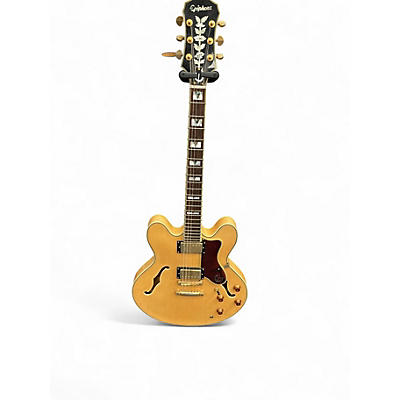 Used 2000s Epiphone Sheraton II Natural Hollow Body Electric Guitar