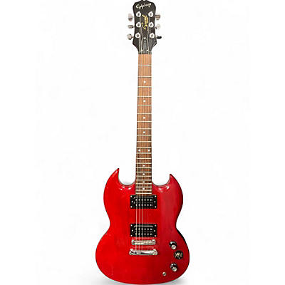 Used 2000s Epiphone Special SG Model Cherry Solid Body Electric Guitar