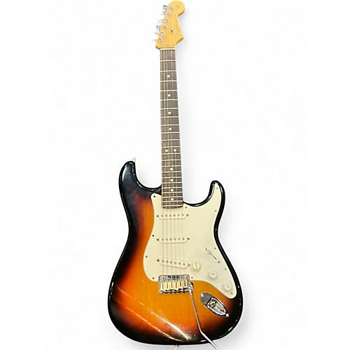 Used 2000s Fender America Stratocaster 3 Color Sunburst Solid Body Electric Guitar 3 Color Sunburst