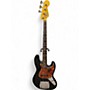 Used 2000s Fender American Vintage 1962 Jazz Bass Black Electric Bass Guitar Black