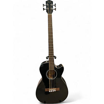 Used 2000s Fender CB60sce Black Acoustic Bass Guitar