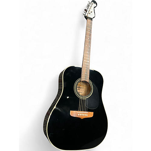 Used 2000s Fender Catalina Black Acoustic Guitar Black