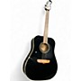 Used 2000s Fender Catalina Black Acoustic Guitar Black