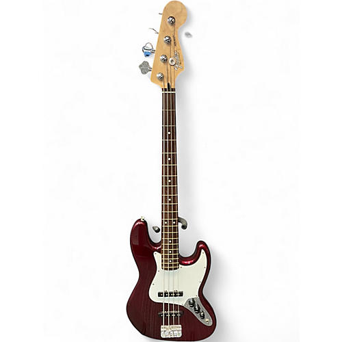 Used 2000s Fender Jazz Bass Wine Red Electric Bass Guitar Wine Red