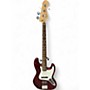 Used 2000s Fender Jazz Bass Wine Red Electric Bass Guitar Wine Red