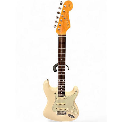 Used 2000s Fender John Mayer Special Editio Stratocaster Olympic White Solid Body Electric Guitar