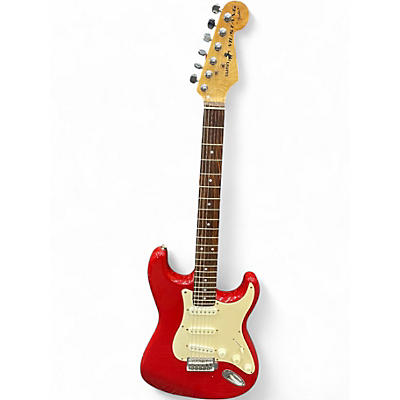 Used 2000s Fender MUSTANG SUNN Candy Apple Red Solid Body Electric Guitar