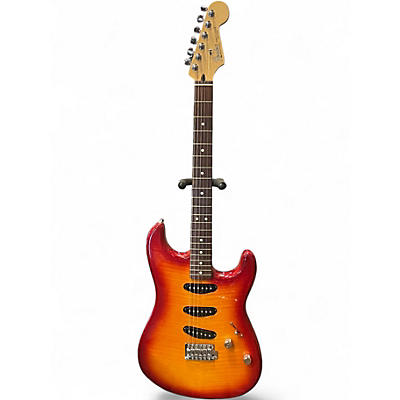 Used 2000s Fender STRATCASTER 2 Color Sunburst Solid Body Electric Guitar