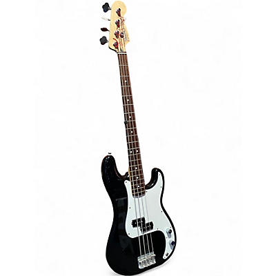 Used 2000s Fender Standard Precision Bass Black Electric Bass Guitar