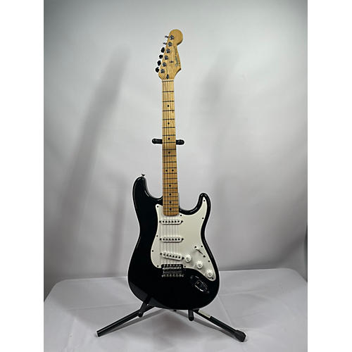 Fender Used 2000s Fender Standard Stratocaster Black Solid Body Electric Guitar Black