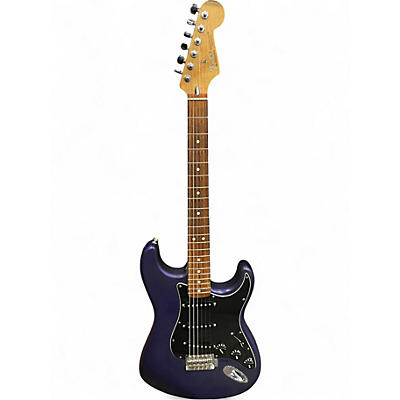 Used 2000s Fender Standard Stratocaster Midnight Blue Solid Body Electric Guitar