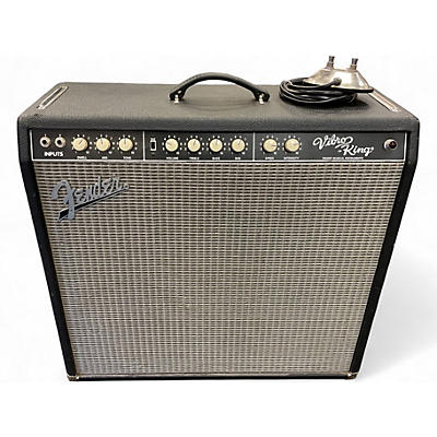 Used 2000s Fender Vibro King Custom 60W 3x10 Tube Guitar Combo Amp