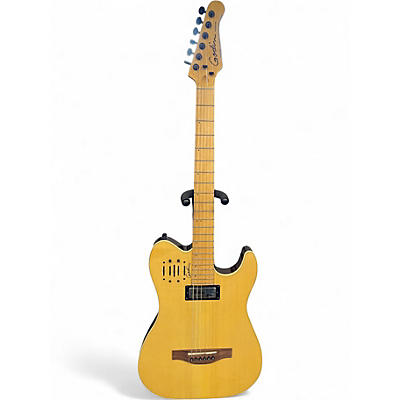 Used 2000s Godin Acousticaster Natural Hollow Body Electric Guitar