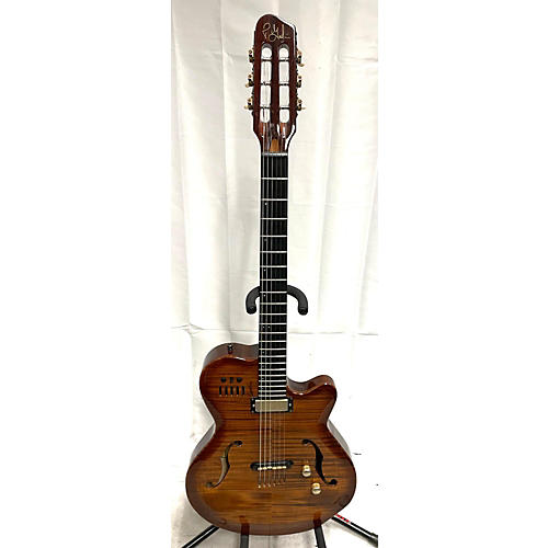 Godin Used 2000s Godin Multiac Jazz SA Lightburst Acoustic Electric Guitar Lightburst