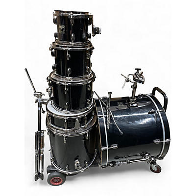 Used 2000s Gretsch Drums 6 Piece Catalina Club Series Black Drum Kit