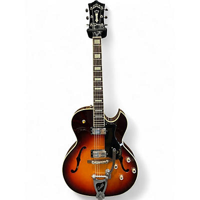 Used 2000s Guild CE 100 DH 3 Color Sunburst Hollow Body Electric Guitar