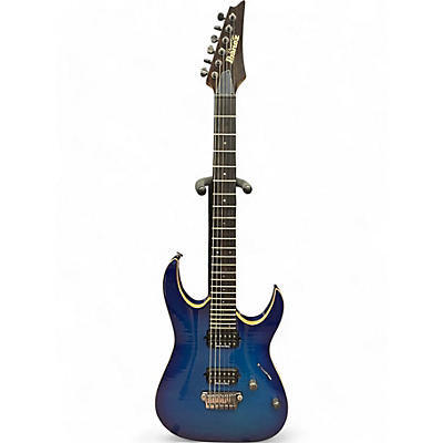 Used 2000s Ibanez RGA321F Blue Solid Body Electric Guitar