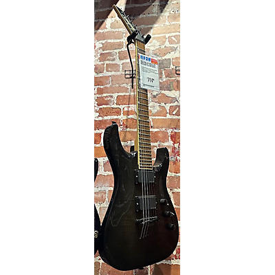 Jackson Used 2000s Jackson SL2 Pro Series Soloist Trans Black Solid Body Electric Guitar