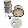 Used 2000s Ludwig 3 Piece Classic Maple Silver Sparkle Drum Kit Silver Sparkle