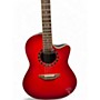 Used 2000s Ovation 1771LX Candy Apple Red Acoustic Guitar Candy Apple Red