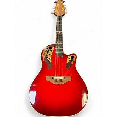 Used 2000s Ovation MM68 Celebrity Mandolin Cherry Sunburst Mandolin