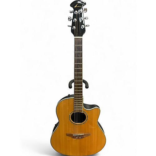 Used 2000s Ovation celebrity gc 057 Natural Acoustic Electric Guitar Natural