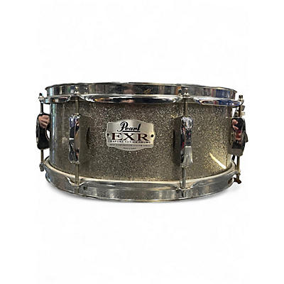 Used 2000s Pearl 5.5X14 EXR Export Series Snare Silver Sparkle Drum