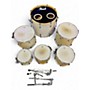 Used 2000s Pearl 6 Piece EXPORT SERIES DRUMS Pearl White Drum Kit Pearl White