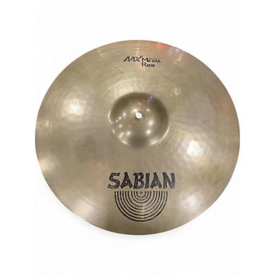 Used 2000s SABIAN 20in AAX METAL RIDE Cymbal