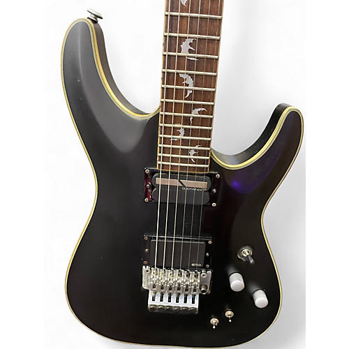 Used 2000s Schecter Guitar Research DIAMOND SERIES DAMIEN Black Solid Body Electric Guitar Black