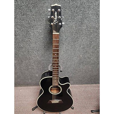 Used 2000s Takamine EF261S Black Acoustic Guitar