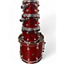 Used DW Used 2001 DW 4 Piece Collector's Series Red Sparkle Drum Kit Red Sparkle