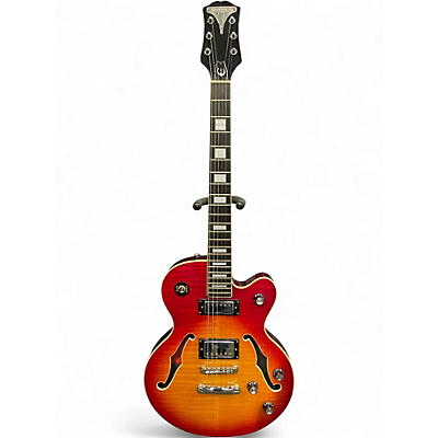 Used 2001 Epiphone ALLEYKAT 2 Color Sunburst Hollow Body Electric Guitar