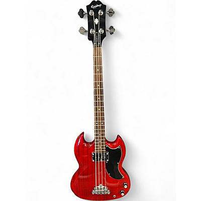 Used 2001 Epiphone EB0 Cherry Electric Bass Guitar
