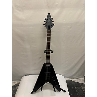 Epiphone Used 2001 Epiphone Goth '58 Flying V Black Solid Body Electric Guitar