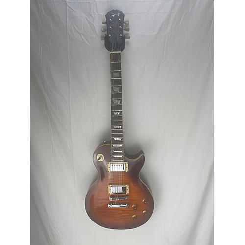 Epiphone Used 2001 Epiphone Les Paul Standard Bourbon Burst Solid Body Electric Guitar bourbon burst