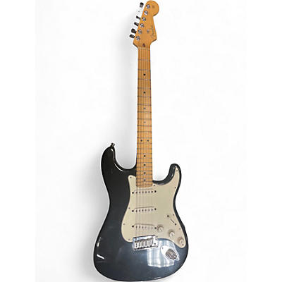 Used 2001 Fender American Standard Stratocaster Black Solid Body Electric Guitar