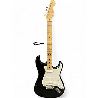 Used 2001 Fender Artist Series Eric Clapton Stratocaster Black and White Solid Body Electric Guitar