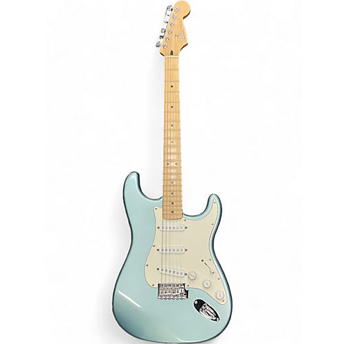 Fender Used 2001 Fender Standard Stratocaster Blue Agave Solid Body Electric Guitar Blue Agave