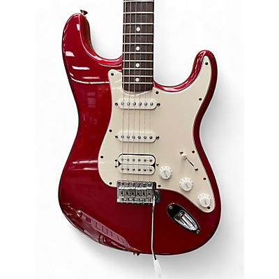 Used 2001 Fender Standard Stratocaster Candy Apple Red Solid Body Electric Guitar