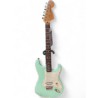 Used 2001 Fender Tom Delonge Signature Stratocaster Surf Green Solid Body Electric Guitar