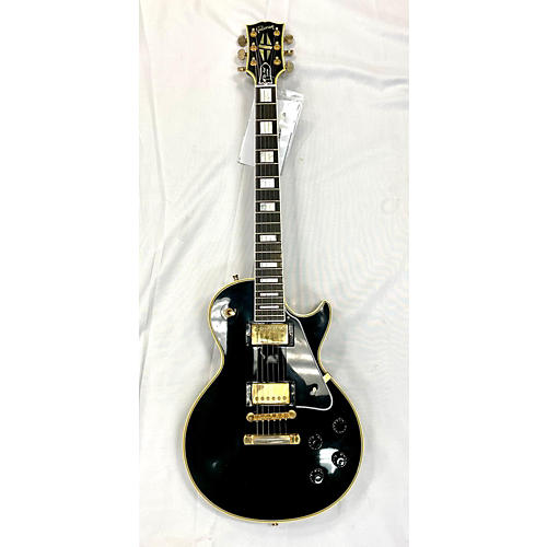 Gibson Used 2001 Gibson 1957 Reissue Les Paul Custom Black Beauty Black And Gold Solid Body Electric Guitar Black and Gold