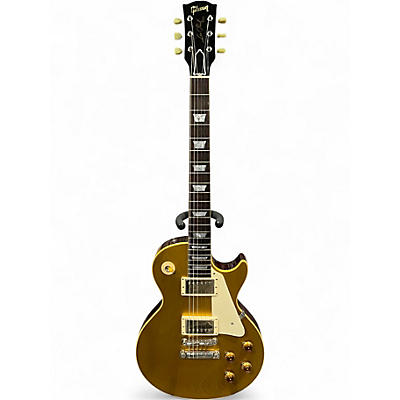 Used 2001 Gibson 1957 Reissue Les Paul Darkback Gold Top Solid Body Electric Guitar